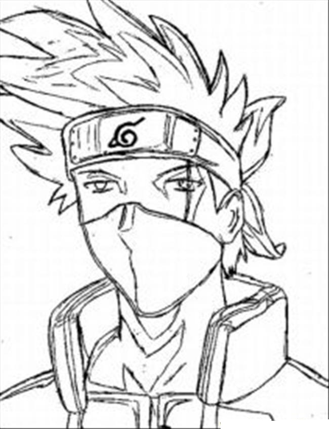 Plansa de colorat cu Naruto 2 10